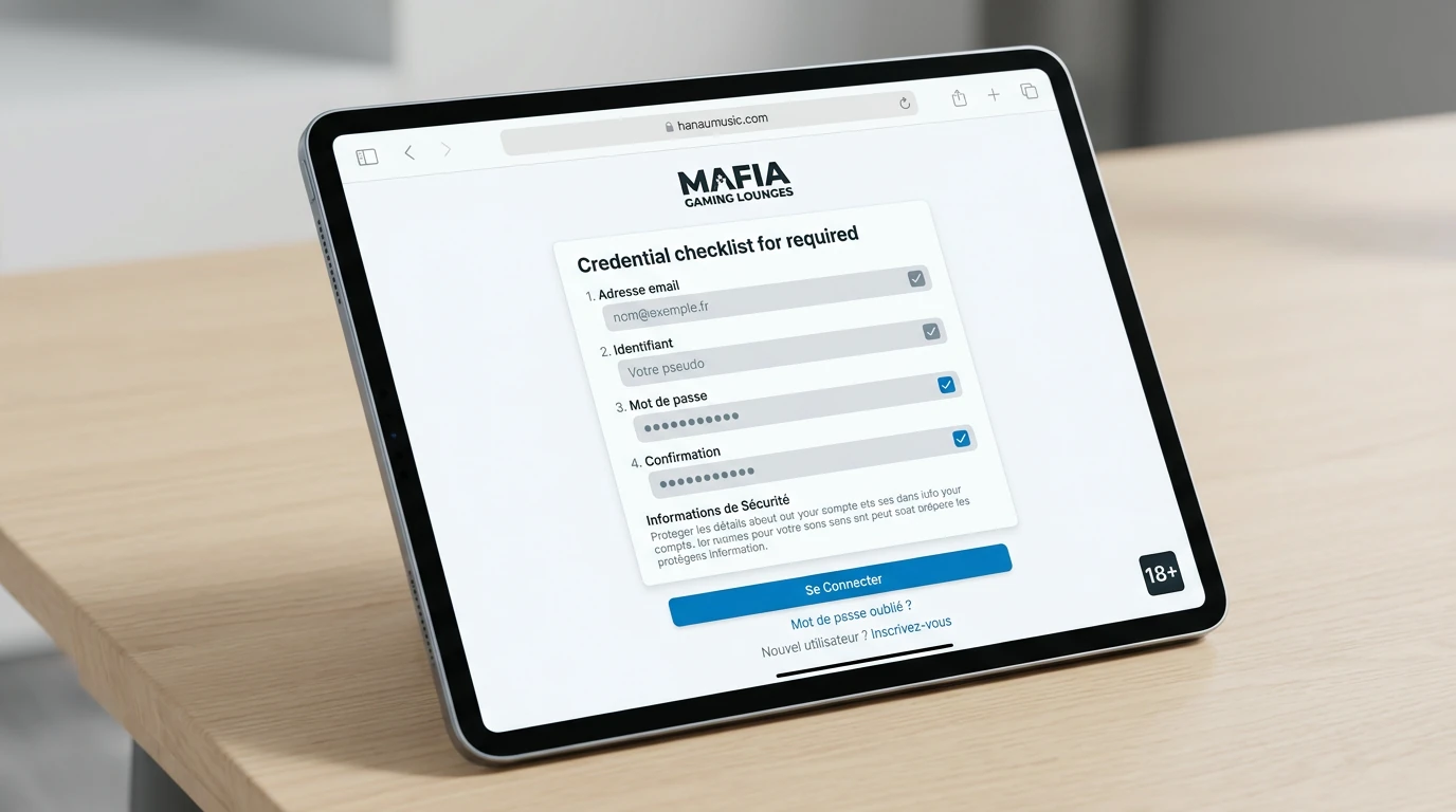 Informations nécessaires pour Mafia Casino Login