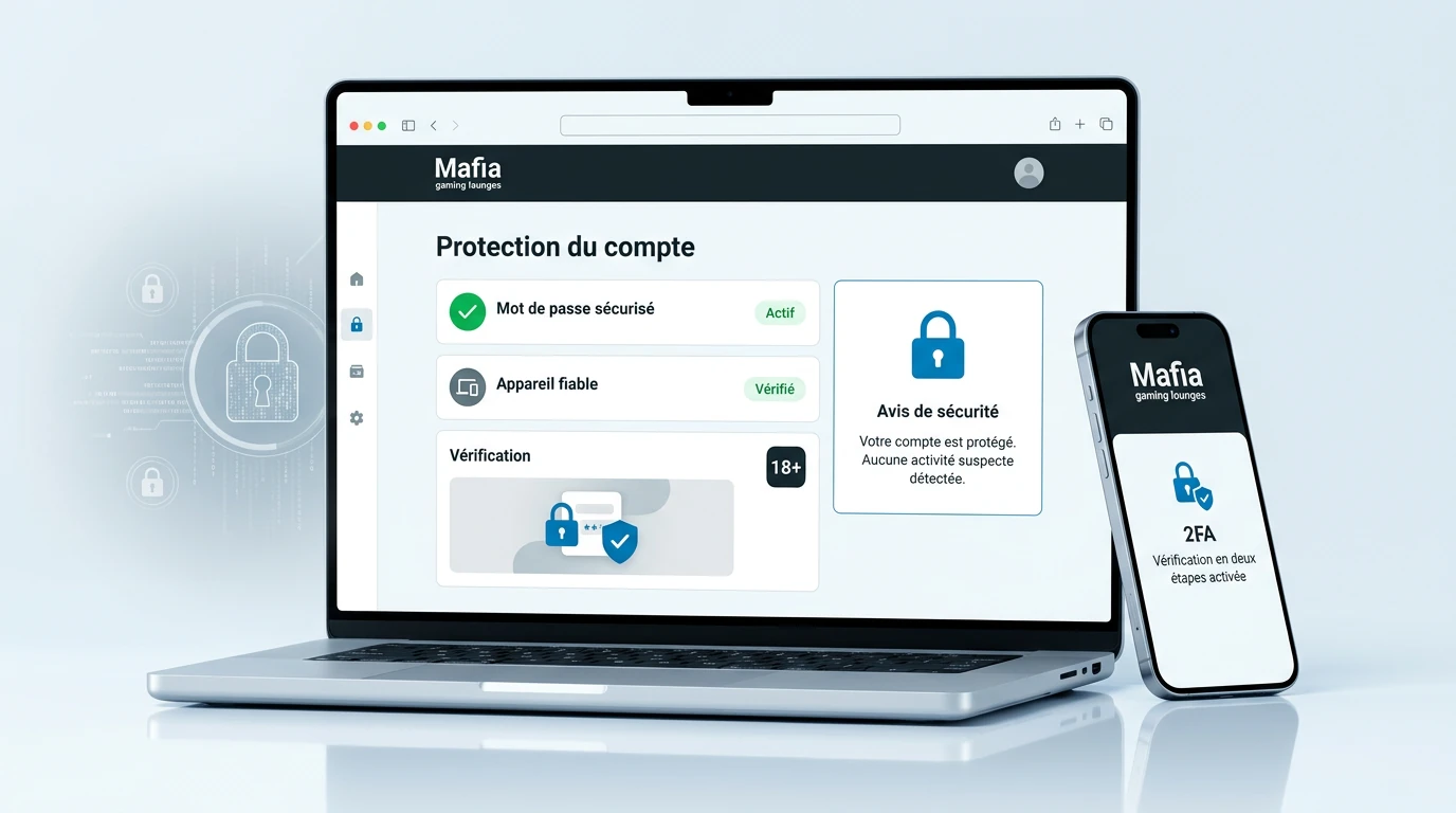 Sécurité et protection du compte Mafia Casino