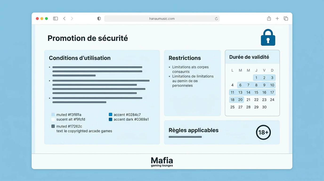 Sécurité et transparence des offres promotionnelles