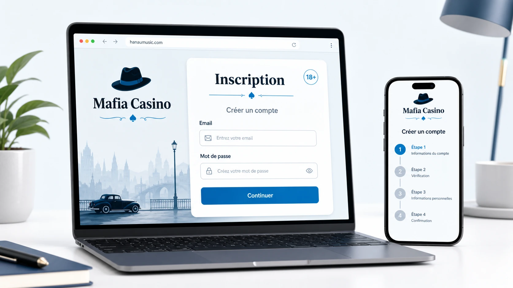 Comment s’inscrire sur Mafia Casino